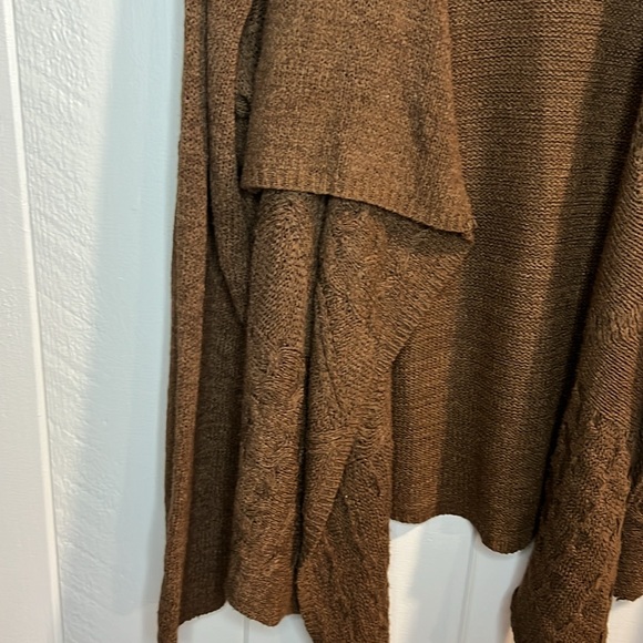 Coldwater Creek Brown Open Cardigan - Picture 3 of 8